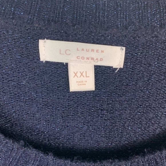 LAUREN CONRAD Festive Sloth Tunic Sweater PLUS Sz XXL - Picture 12 of 12